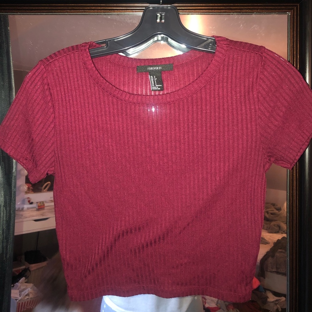 Ribbed crop top